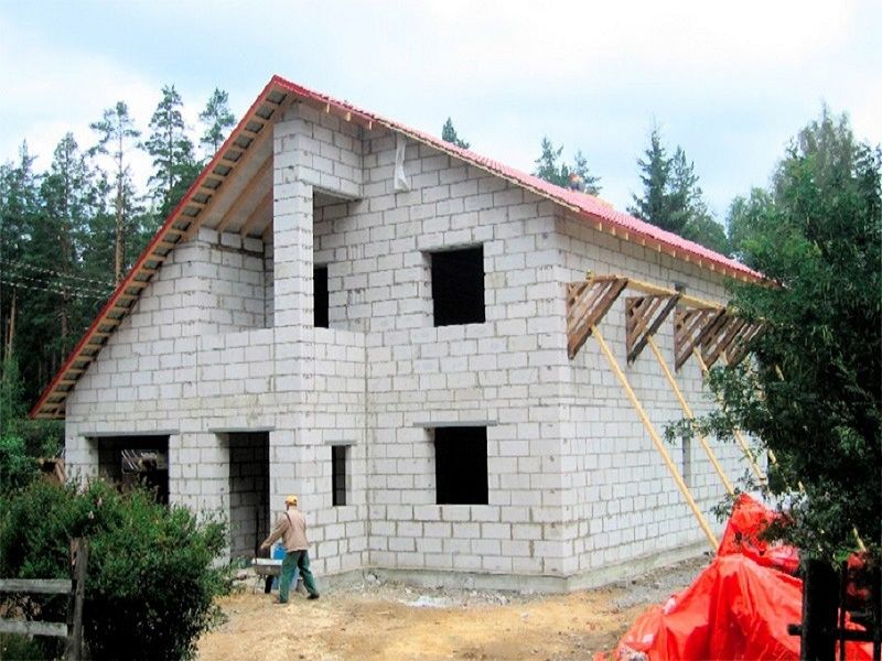 Строительство дома из газобетона